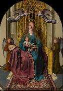 Quentin Matsys The Virgin and Child Enthroned, with Four Angels oil painting